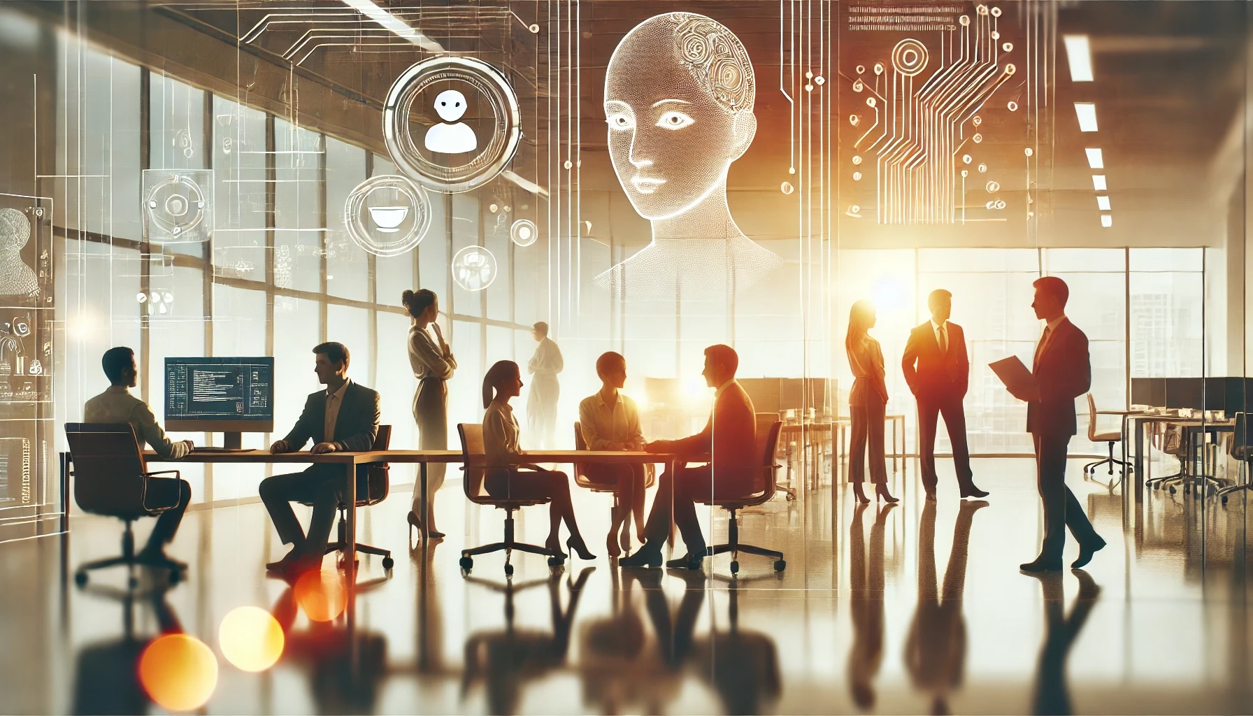 AI-assisted development illustration